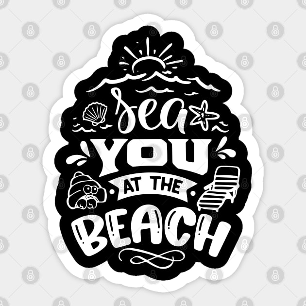 Sea You At The Beach Sticker by busines_night
